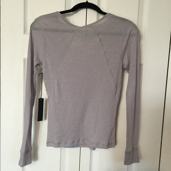 JOE’s Ribbed V-neck Long Sleeve T-shirt - Picture 2 of 5